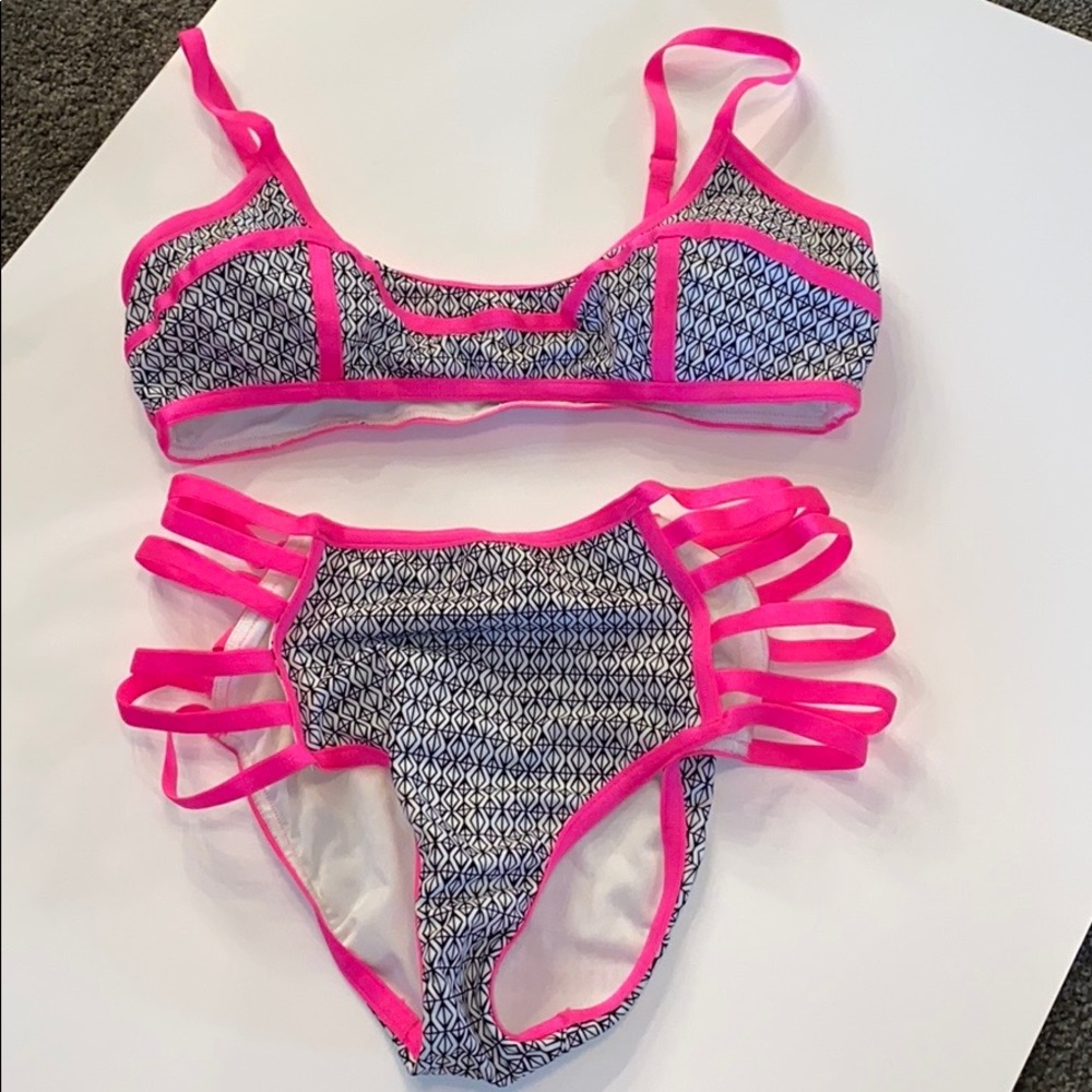 High Waisted Colorful Bikini